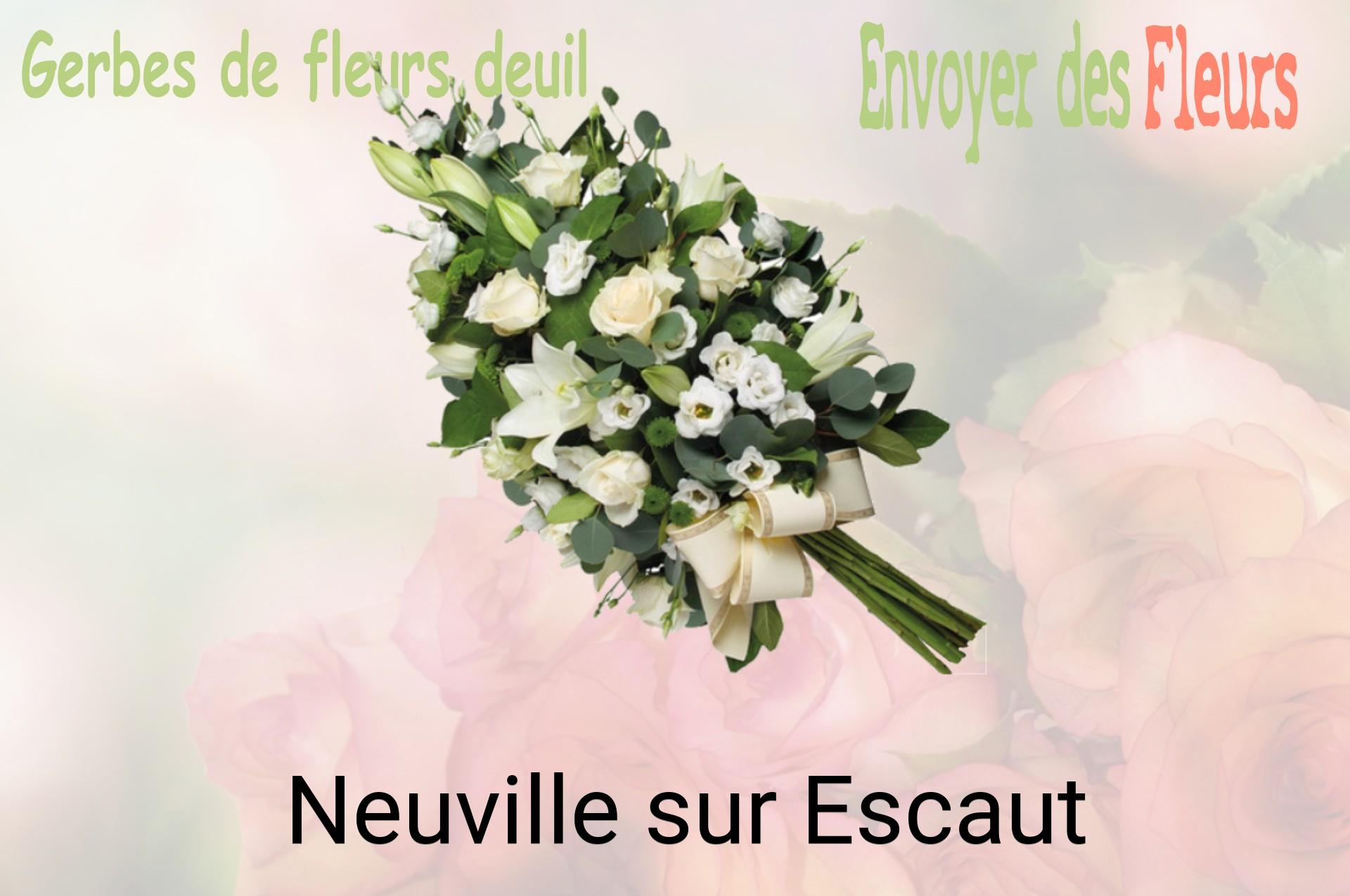 Gerbe de fleurs de deuil livrée à Neuville-sur-Escaut